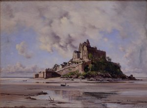 Mont Saint-Michel, côté nord-est, 1881 - Emmanuel Lansyer